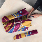 Brisbane Lions Football Custom Umbrella Premiers Proud Aboriginal Art - Aussie Hoodie