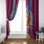 Brisbane Lions Football Custom Window Curtain Premiers Proud Aboriginal Art - Aussie Hoodie