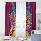 Brisbane Lions Football Custom Window Curtain Premiers Proud Aboriginal Art - Aussie Hoodie
