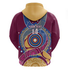 Brisbane Lions Football Custom Zip Hoodie Premiers Proud Aboriginal Art - Aussie Hoodie