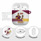 Brisbane Broncos Rugby AirPods Case NRL 4th Premiers Proud - Aussie Hoodie