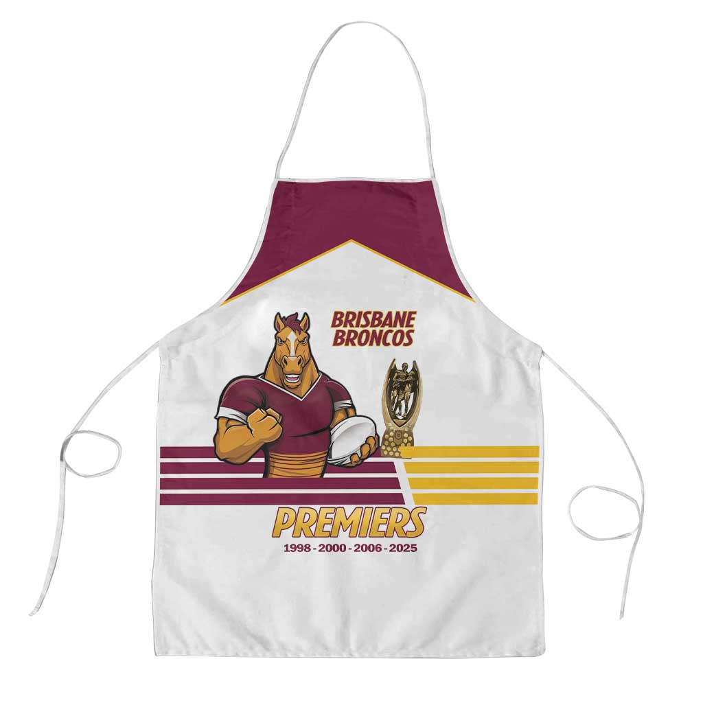Brisbane Broncos Rugby Apron NRL 4th Premiers Proud - Aussie Hoodie