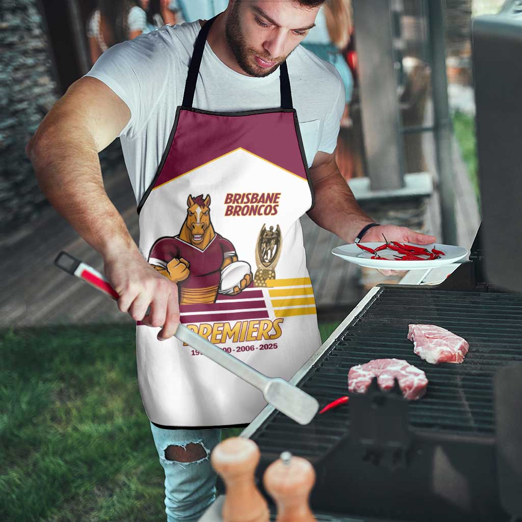 Brisbane Broncos Rugby Apron NRL 4th Premiers Proud - Aussie Hoodie