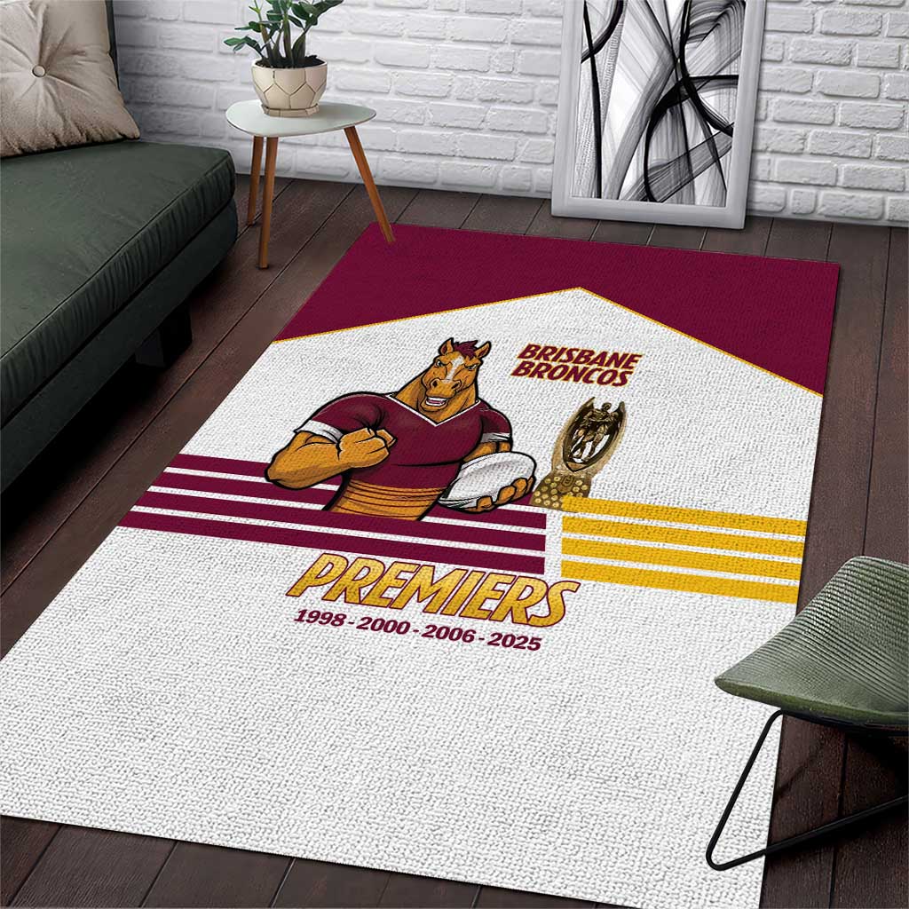 Brisbane Broncos Rugby Area Rug NRL 4th Premiers Proud - Aussie Hoodie