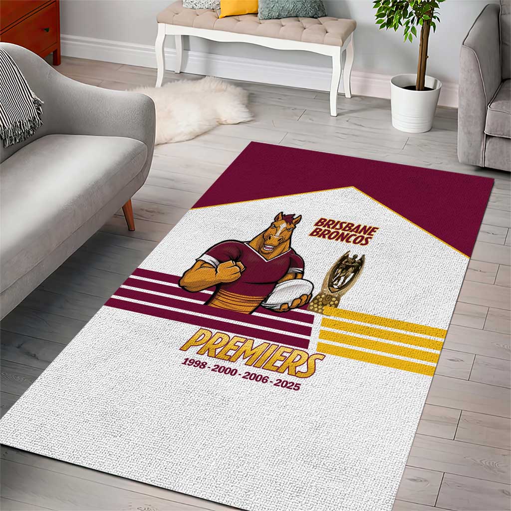 Brisbane Broncos Rugby Area Rug NRL 4th Premiers Proud - Aussie Hoodie