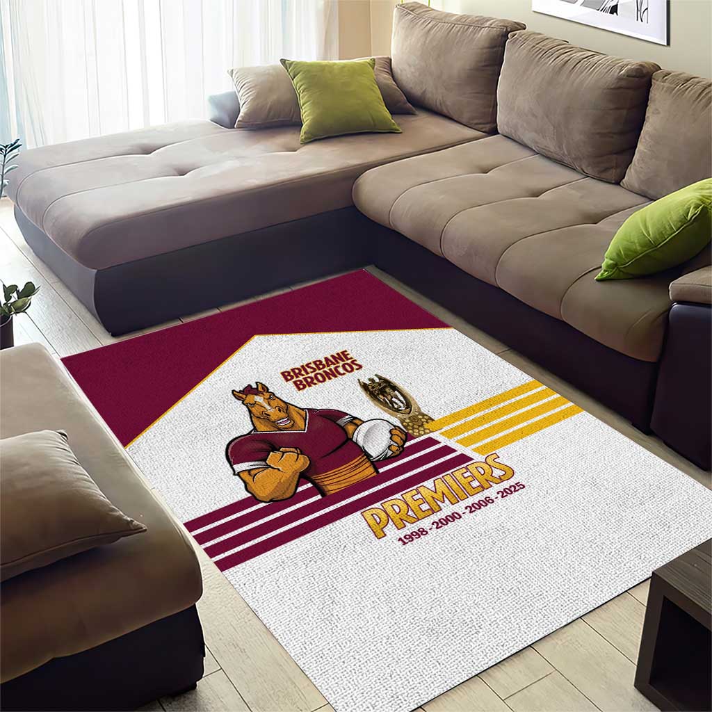 Brisbane Broncos Rugby Area Rug NRL 4th Premiers Proud - Aussie Hoodie