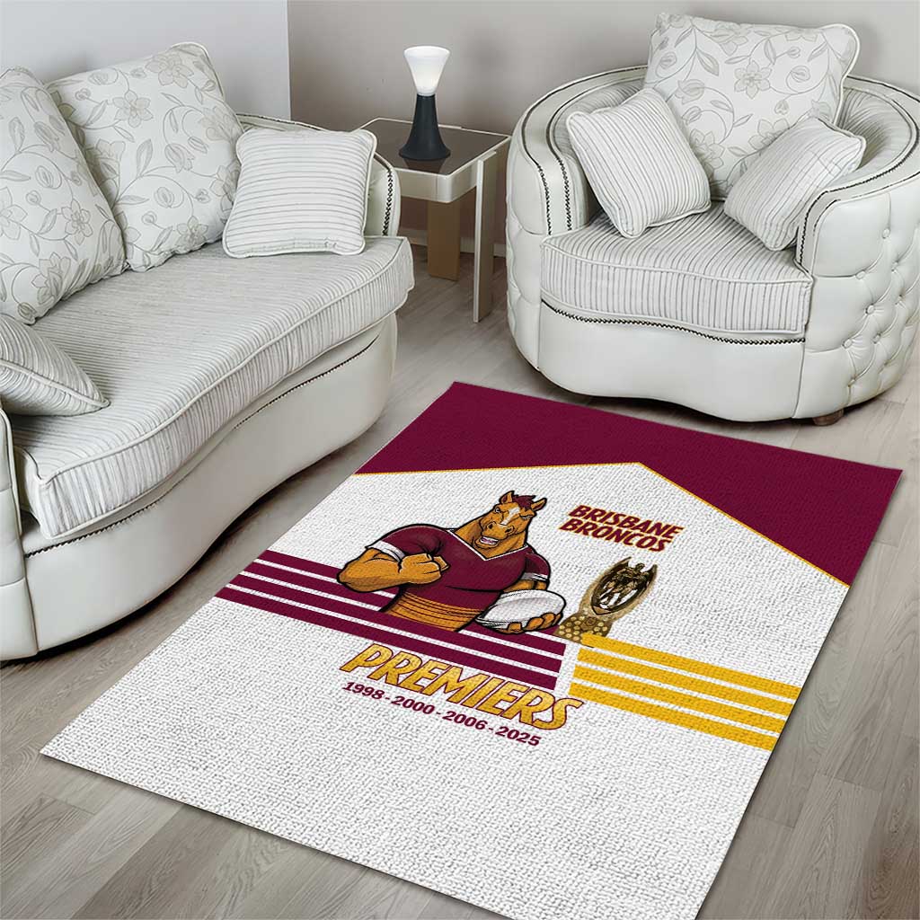 Brisbane Broncos Rugby Area Rug NRL 4th Premiers Proud - Aussie Hoodie