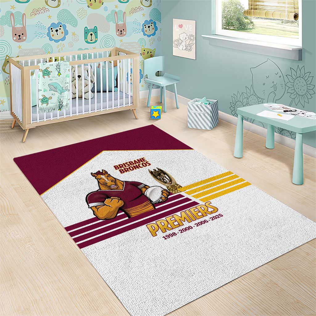 Brisbane Broncos Rugby Area Rug NRL 4th Premiers Proud - Aussie Hoodie