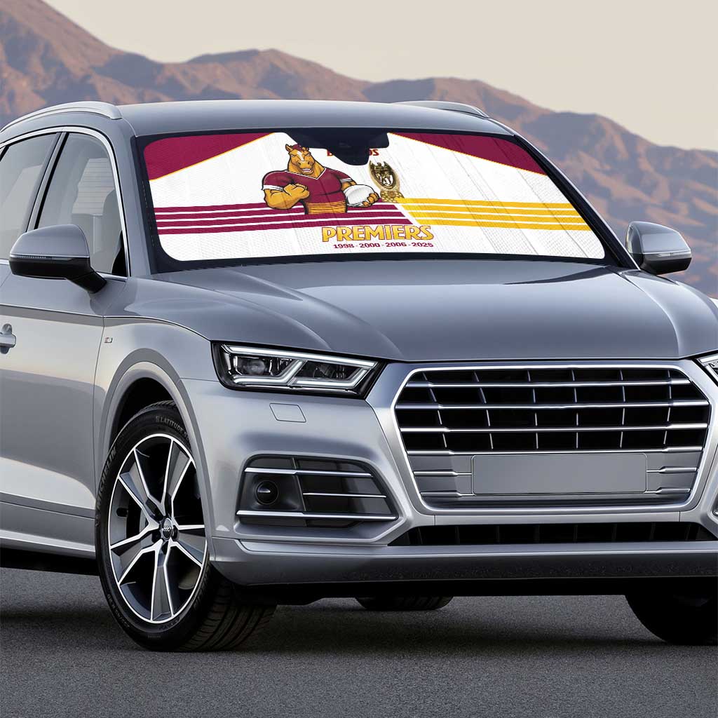 Brisbane Broncos Rugby Auto Sun Shade NRL 4th Premiers Proud - Aussie Hoodie