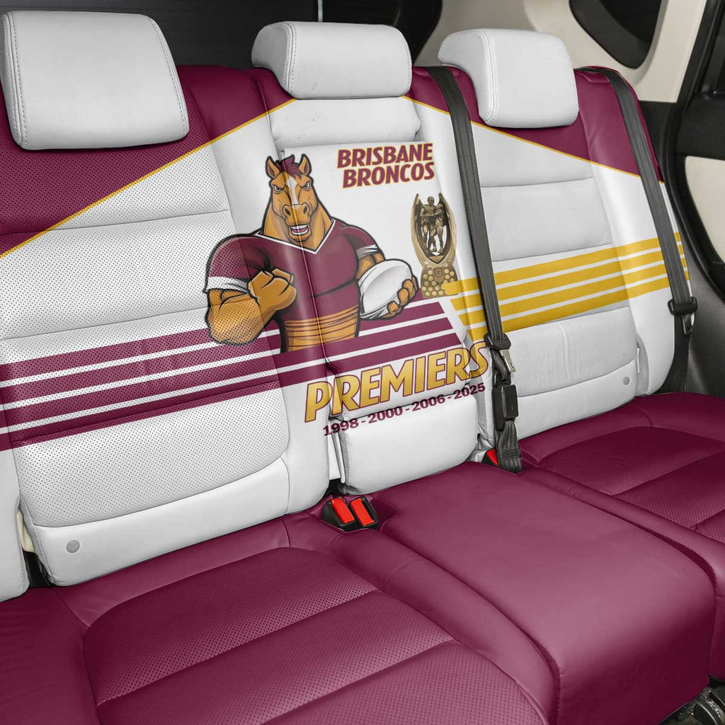 Brisbane Broncos Rugby Back Car Seat Cover NRL 4th Premiers Proud - Aussie Hoodie