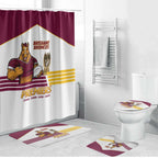 Brisbane Broncos Rugby Bathroom Set NRL 4th Premiers Proud - Aussie Hoodie