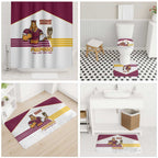 Brisbane Broncos Rugby Bathroom Set NRL 4th Premiers Proud - Aussie Hoodie