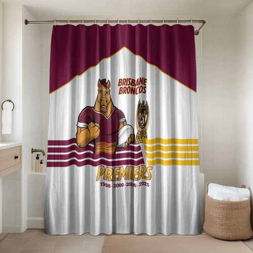 Brisbane Broncos Rugby Bathroom Set NRL 4th Premiers Proud - Aussie Hoodie