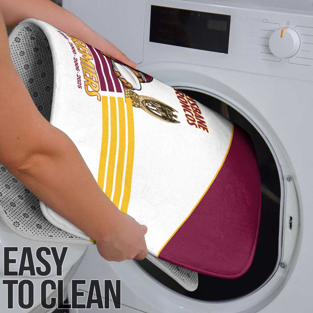 Brisbane Broncos Rugby Bathroom Set NRL 4th Premiers Proud - Aussie Hoodie