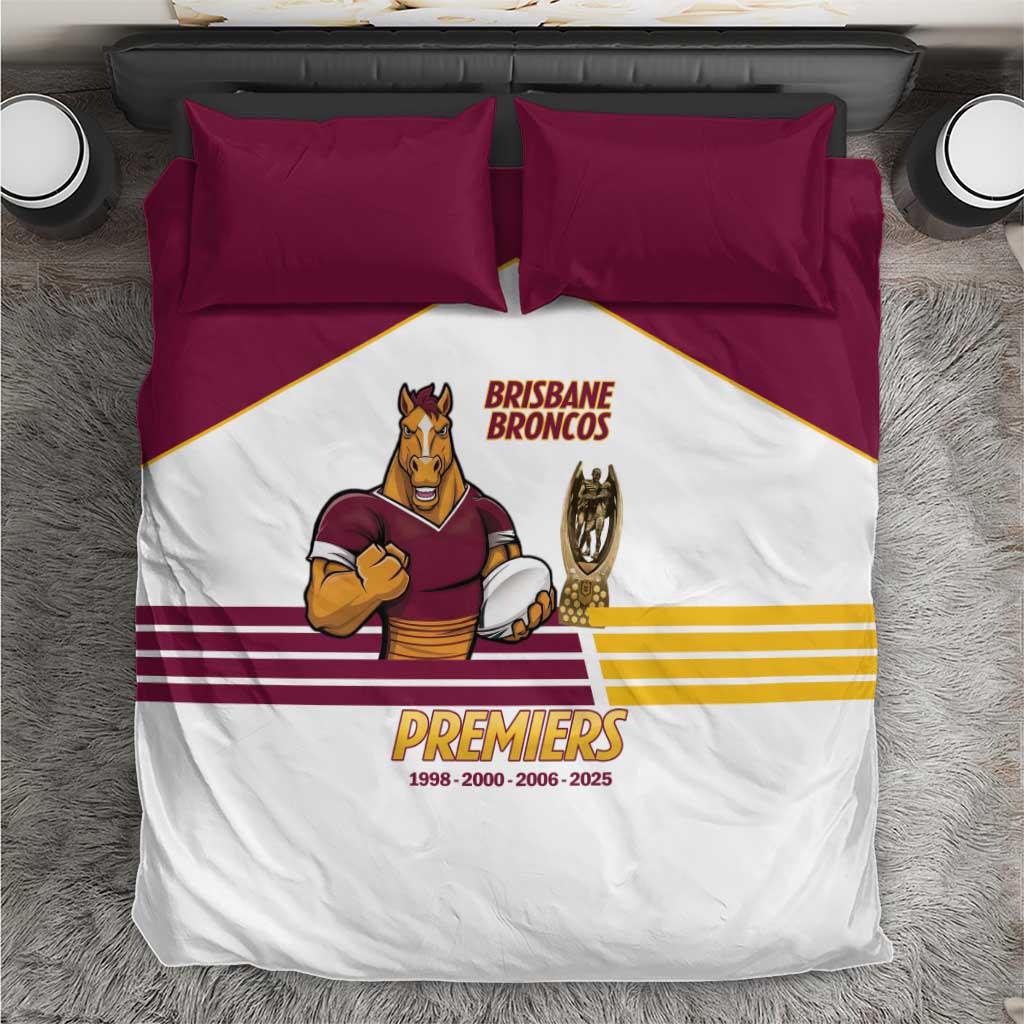 Brisbane Broncos Rugby Bedding Set NRL 4th Premiers Proud - Aussie Hoodie