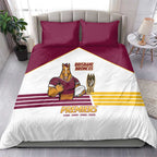 Brisbane Broncos Rugby Bedding Set NRL 4th Premiers Proud - Aussie Hoodie
