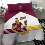 Brisbane Broncos Rugby Bedding Set NRL 4th Premiers Proud - Aussie Hoodie