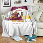 Brisbane Broncos Rugby Blanket NRL 4th Premiers Proud - Aussie Hoodie