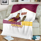 Brisbane Broncos Rugby Blanket NRL 4th Premiers Proud - Aussie Hoodie