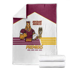 Brisbane Broncos Rugby Blanket NRL 4th Premiers Proud - Aussie Hoodie