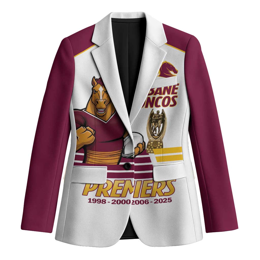 Brisbane Broncos Rugby Personalised Blazer NRL 4th Premiers Proud - Aussie Hoodie