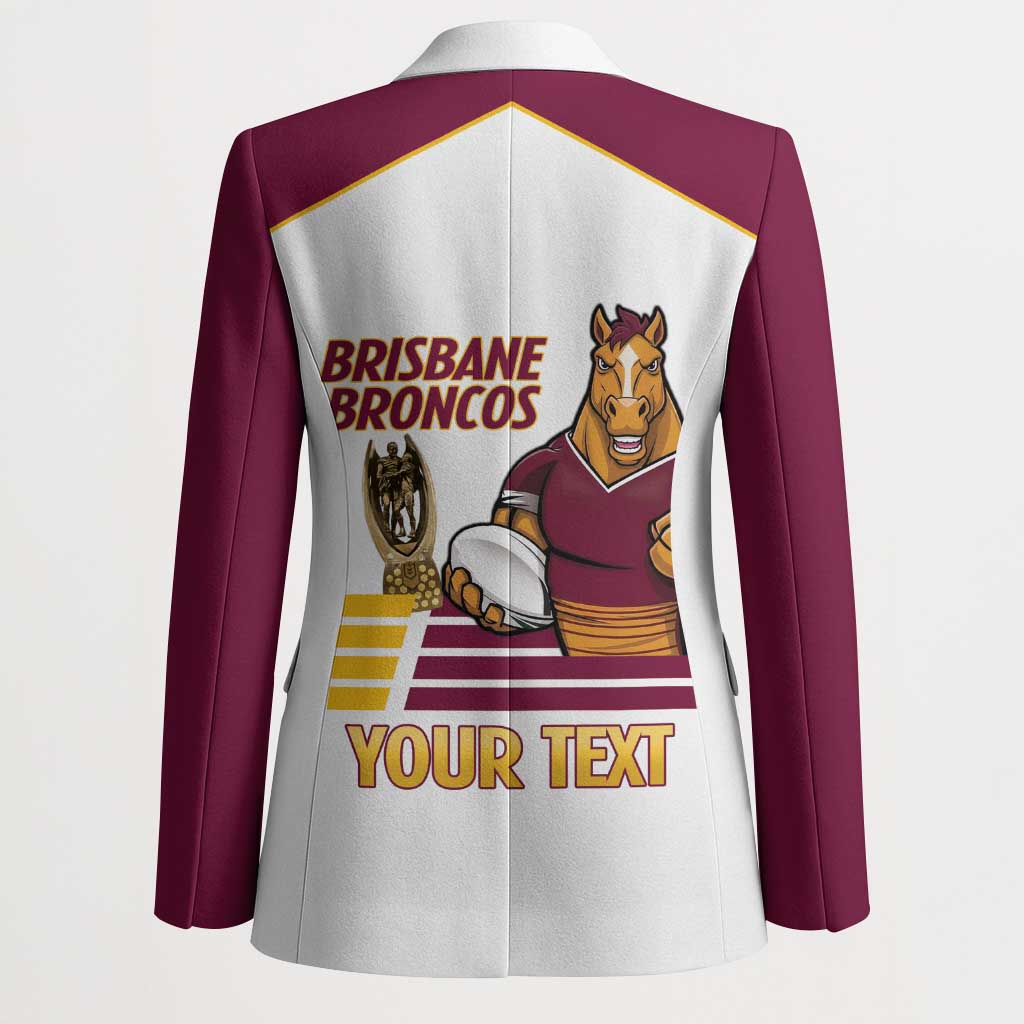 Brisbane Broncos Rugby Personalised Blazer NRL 4th Premiers Proud - Aussie Hoodie
