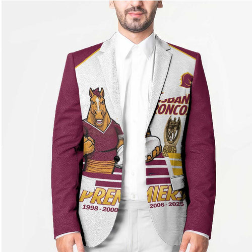 Brisbane Broncos Rugby Personalised Blazer NRL 4th Premiers Proud - Aussie Hoodie