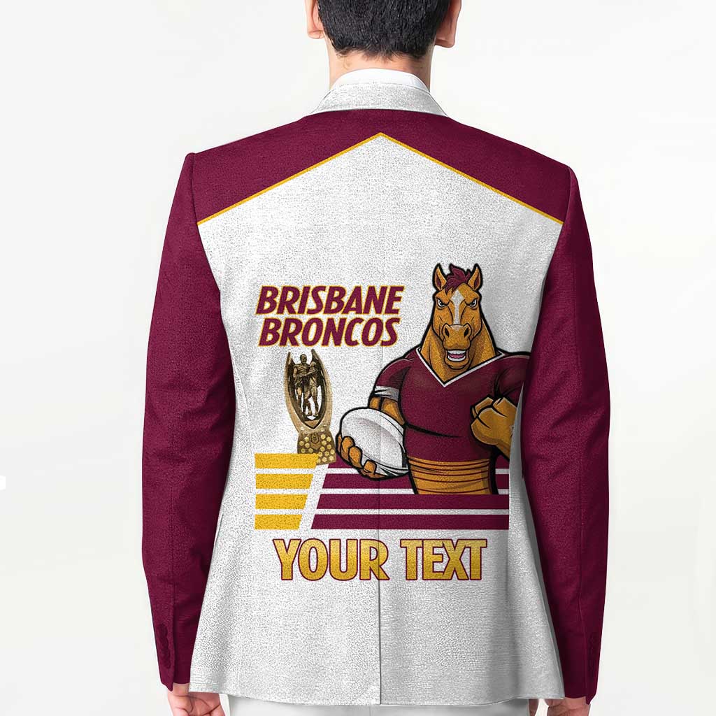 Brisbane Broncos Rugby Personalised Blazer NRL 4th Premiers Proud - Aussie Hoodie