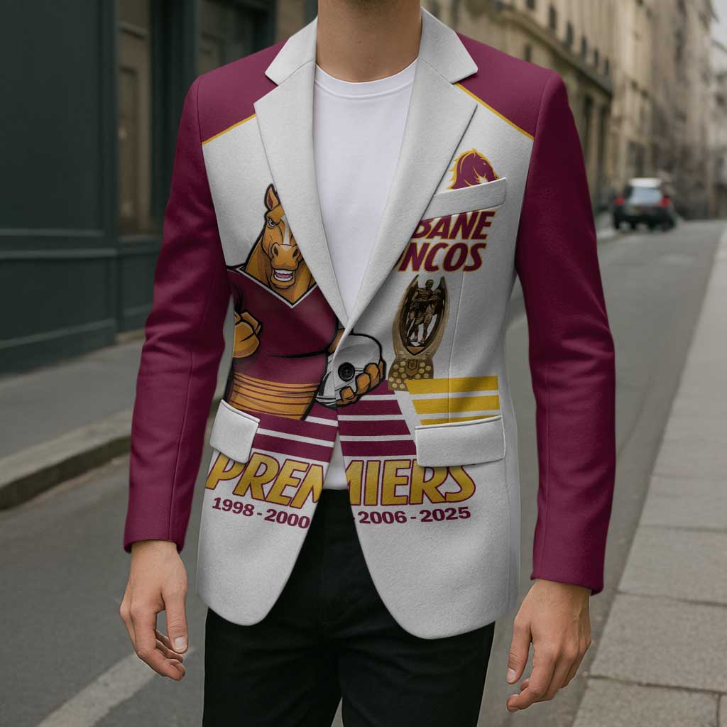Brisbane Broncos Rugby Personalised Blazer NRL 4th Premiers Proud - Aussie Hoodie