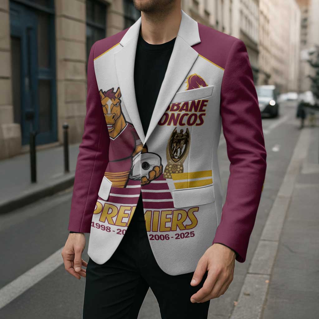 Brisbane Broncos Rugby Personalised Blazer NRL 4th Premiers Proud - Aussie Hoodie