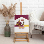 Brisbane Broncos Rugby Canvas Wall Art NRL 4th Premiers Proud - Aussie Hoodie