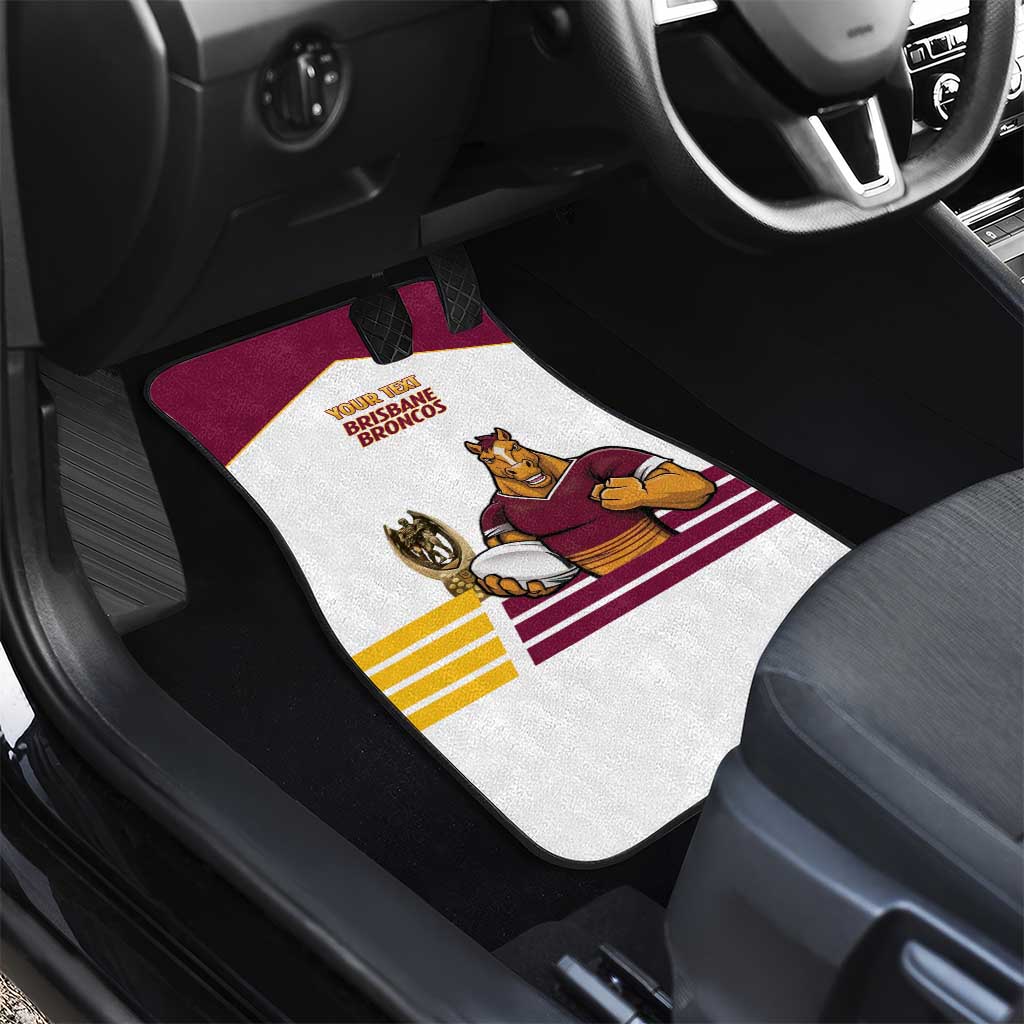 Brisbane Broncos Rugby Personalised Car Mats NRL 4th Premiers Proud - Aussie Hoodie