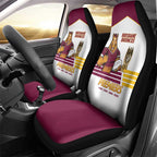 Brisbane Broncos Rugby Car Seat Cover NRL 4th Premiers Proud - Aussie Hoodie