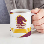 Brisbane Broncos Rugby Personalised Ceramic Mug NRL 4th Premiers Proud - Aussie Hoodie