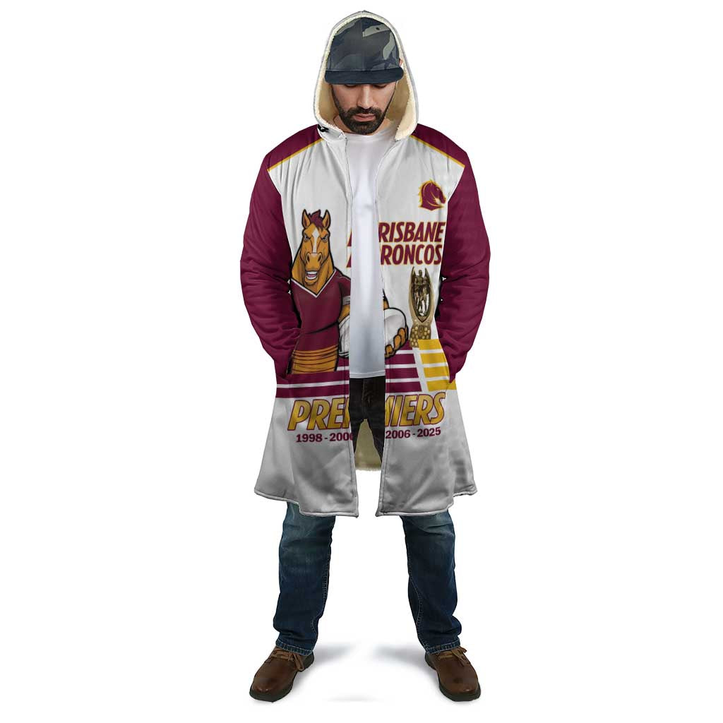 Brisbane Broncos Rugby Personalised Cloak NRL 4th Premiers Proud - Aussie Hoodie