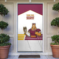 Brisbane Broncos Rugby Personalised Door Cover NRL 4th Premiers Proud - Aussie Hoodie