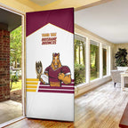 Brisbane Broncos Rugby Personalised Door Cover NRL 4th Premiers Proud - Aussie Hoodie