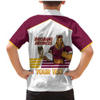 Brisbane Broncos Rugby Personalised Family Matching Mermaid Dress and Hawaiian Shirt NRL 4th Premiers Proud - Aussie Hoodie