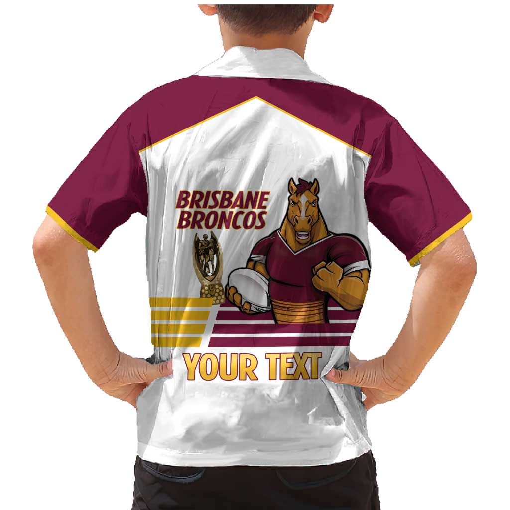 Brisbane Broncos Rugby Personalised Family Matching Mermaid Dress and Hawaiian Shirt NRL 4th Premiers Proud - Aussie Hoodie