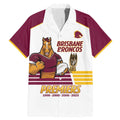 Brisbane Broncos Rugby Personalised Family Matching Mermaid Dress and Hawaiian Shirt NRL 4th Premiers Proud - Aussie Hoodie
