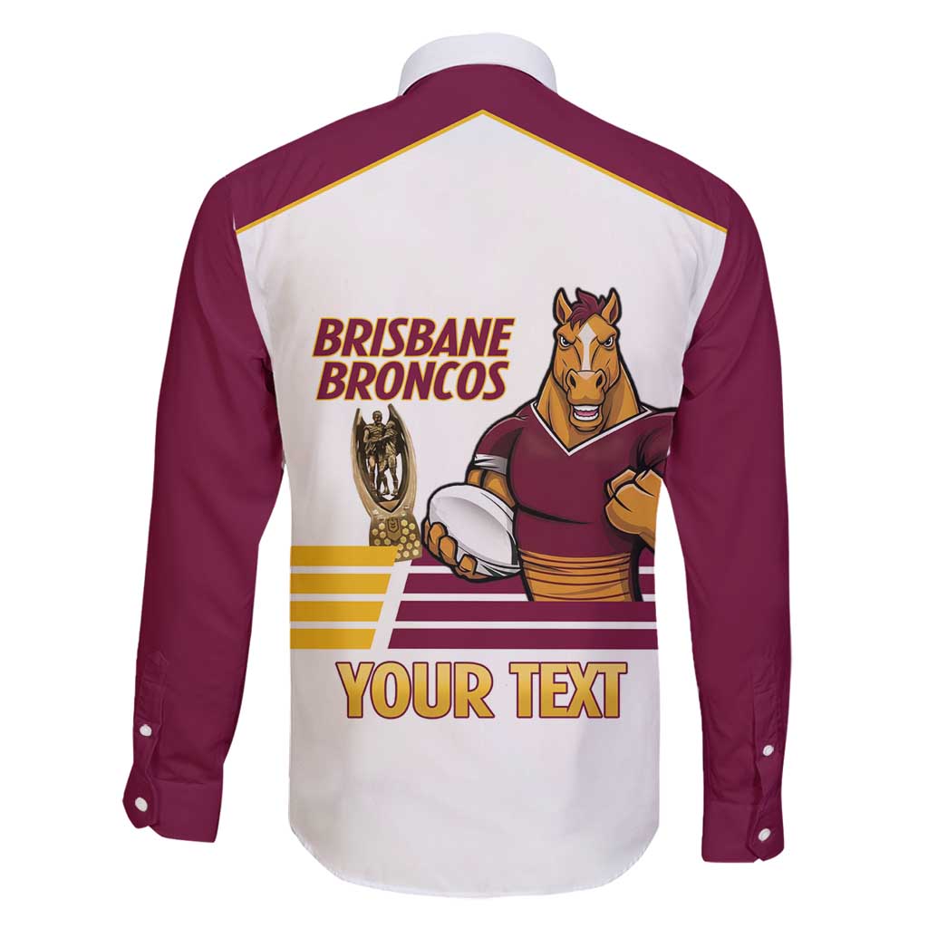 Brisbane Broncos Rugby Personalised Family Matching Off Shoulder Maxi Dress and Hawaiian Shirt NRL 4th Premiers Proud - Aussie Hoodie