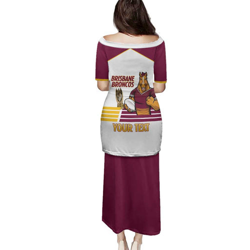 Brisbane Broncos Rugby Personalised Family Matching Puletasi and Hawaiian Shirt NRL 4th Premiers Proud - Aussie Hoodie