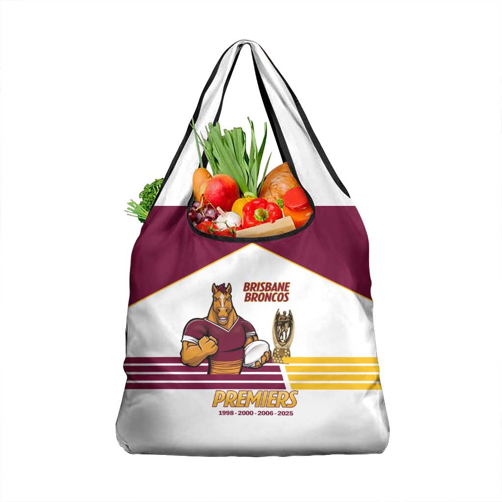 Brisbane Broncos Rugby Grocery Bag NRL 4th Premiers Proud - Aussie Hoodie