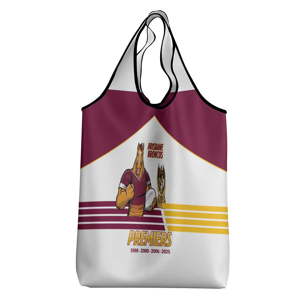 Brisbane Broncos Rugby Grocery Bag NRL 4th Premiers Proud - Aussie Hoodie