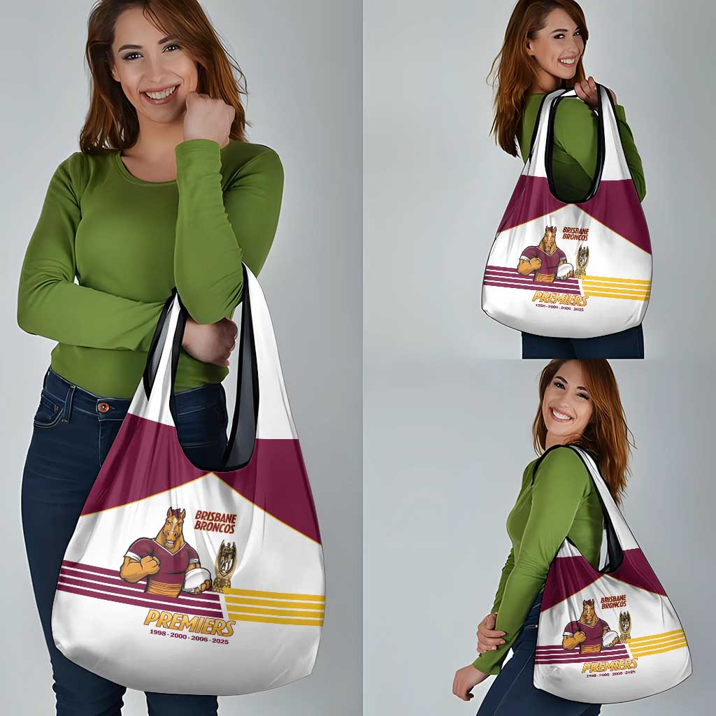 Brisbane Broncos Rugby Grocery Bag NRL 4th Premiers Proud - Aussie Hoodie
