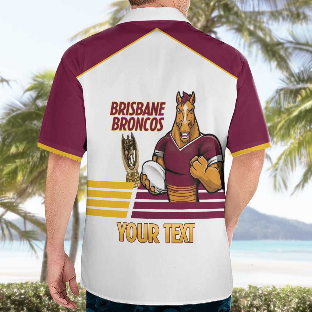 Brisbane Broncos Rugby Personalised Hawaiian Shirt NRL 4th Premiers Proud - Aussie Hoodie