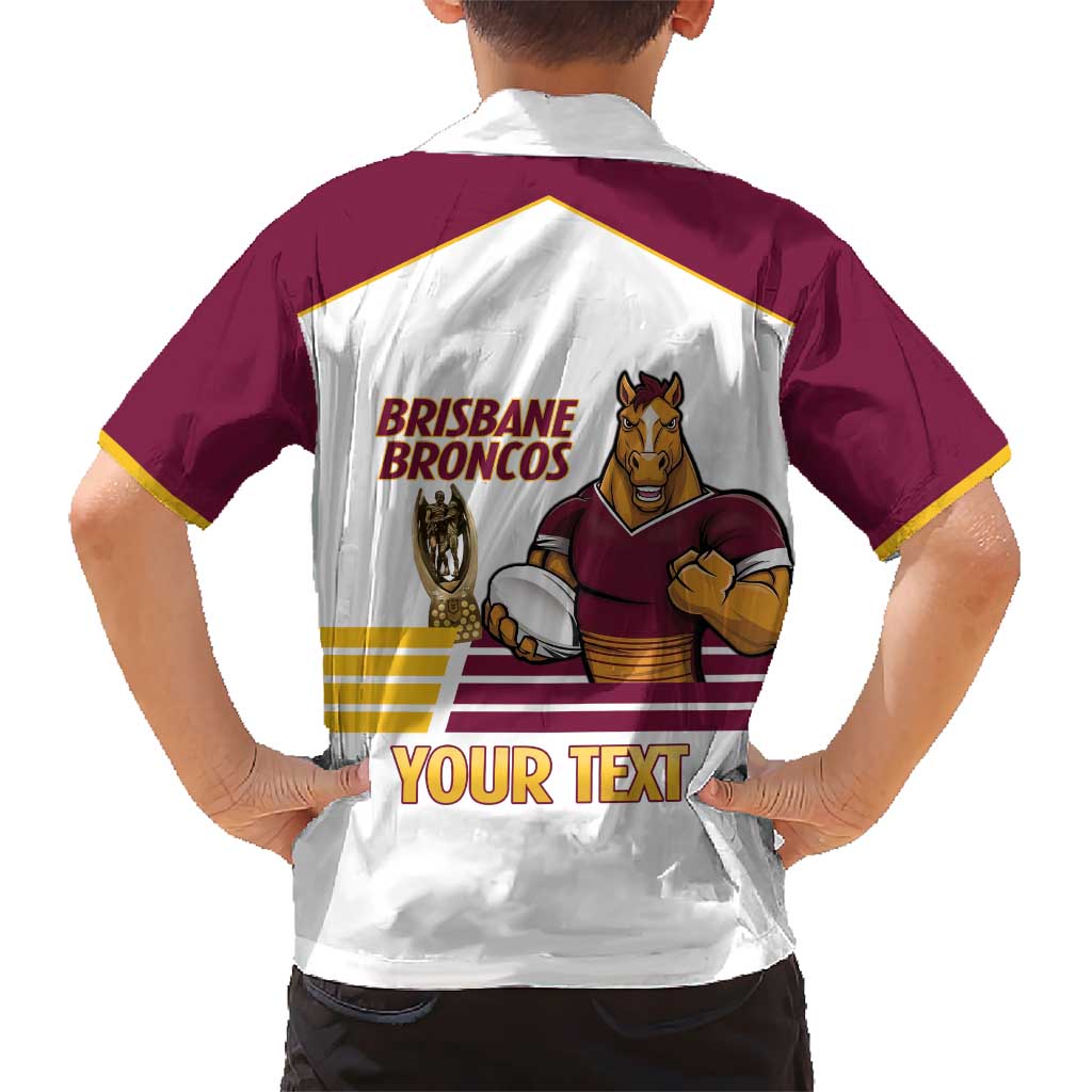Brisbane Broncos Rugby Personalised Hawaiian Shirt NRL 4th Premiers Proud - Aussie Hoodie
