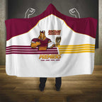 Brisbane Broncos Rugby Hooded Blanket NRL 4th Premiers Proud - Aussie Hoodie