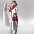 Brisbane Broncos Rugby Hooded Blanket NRL 4th Premiers Proud - Aussie Hoodie