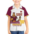 Brisbane Broncos Rugby Personalised Kid Hawaiian Shirt NRL 4th Premiers Proud - Aussie Hoodie